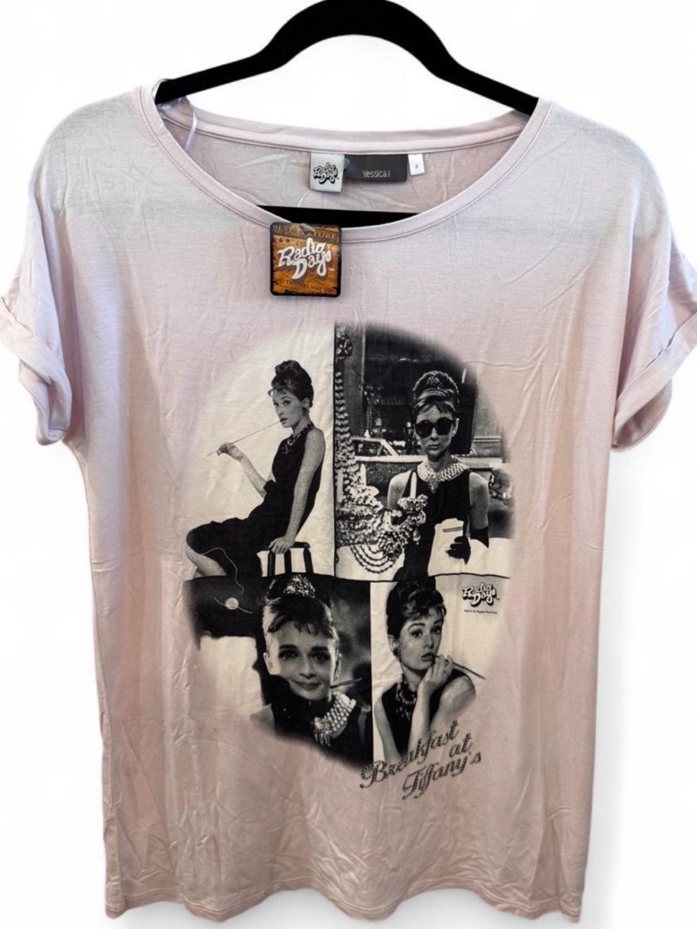 NWT Vntg Deadstock Audrey Hepburn Breakfast at Tiffany’s Rhinestone T Tee Shirt